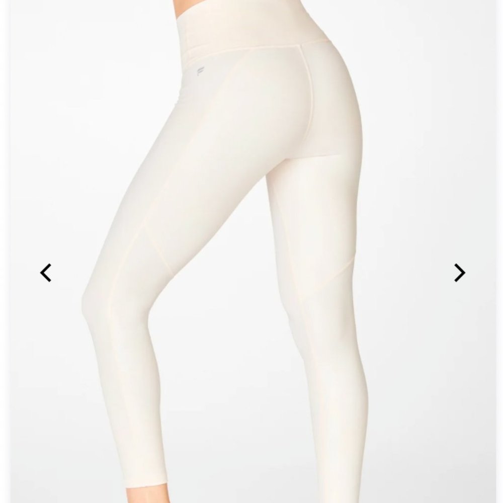 Fabletics High-Waisted Iridescent Luxe 7/8 Leggings, XXS, NWT